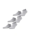 Falke Men's Cool Kick 3-pack Sneaker Sock Bundle In Light Gray