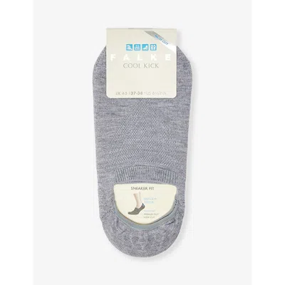 Falke Womens Light Grey Mel. Cool Kick Recycled Polyester-blend Socks