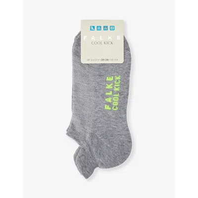 Falke Womens Light Grey Mel. Cool Kick Recycled Polyester-blend Socks
