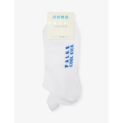 Falke Womens White Cool Kick Recycled Polyester-blend Socks