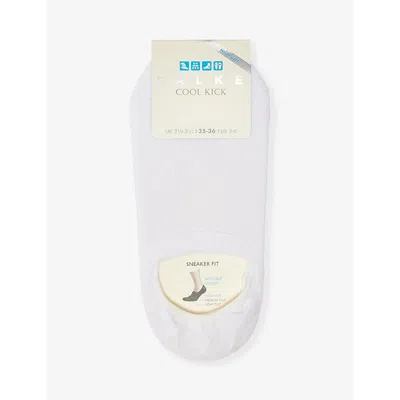 Falke Womens White Cool Kick Recycled Polyester-blend Socks