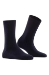 Falke Cosy Crew Socks In Dark Navy