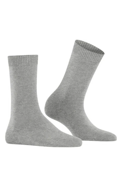 Falke Cosy Crew Socks In Gray