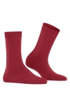 Falke Family Sustainable Cotton Blend Socks In Red