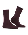 Falke Cosy Mid-calf Socks In Barolo