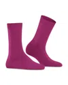 Falke Cosy Mid-calf Socks In Berry