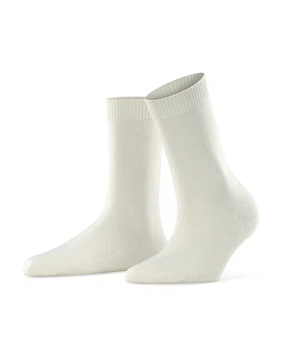 Falke Cashmere & Wool-blend Cozy Socks In Ivory
