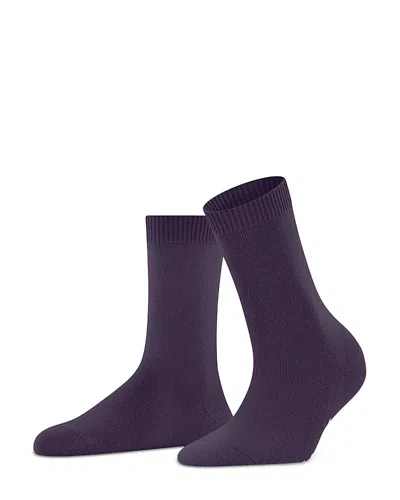Falke Cosy Mid-calf Socks In Blue