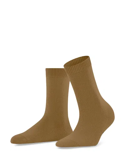 Falke Cosy Mid-calf Socks In Brown
