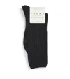 Falke Cosy Wool Boot Socks In Black