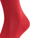Falke Cotton Blend Fil D'ecosse Mid Calf Socks In Scarlet