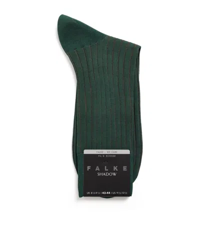 Falke Cotton-blend Shadow Socks In Green