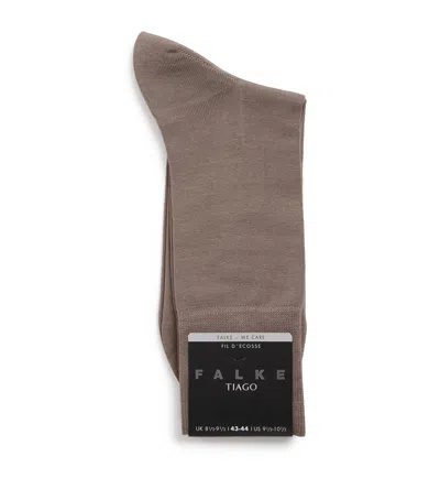 Falke Cotton-blend Tiago Socks In Brown