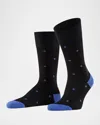 Falke Cotton-nylon Dot Ankle Socks In Black