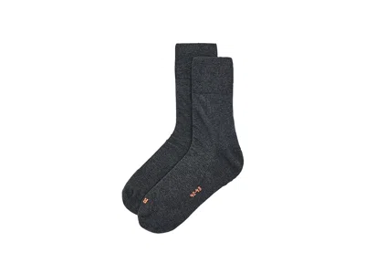 Falke Cotton Run Socks Knee High Socks Shoes Dark Grey: Eu 35-36 (us Men's 3-4 - Women's 5-6) In Gray