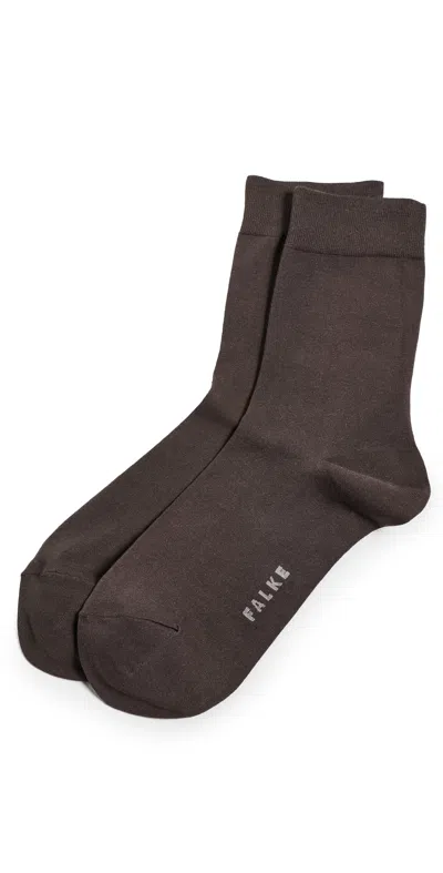 Falke Cotton Touch Ankle Socks Dark Brown