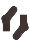 Falke Cotton Touch Cotton Blend Socks In Dark Brown