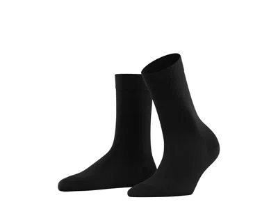 Falke Cotton Touch Crew Cut Women's Crew Cut Socks Shoes Black: Eu 35-38 (us Women's 5-7.5)