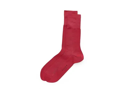 Falke Cotton Touch Crew Cut Women's Crew Cut Socks Shoes Scarlet: Eu 35-38 (us Women's 5-7.5) In Red