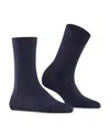 Falke Cotton Touch Crew Socks In Dark Navy