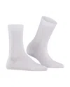 Falke Cotton Touch Cotton Blend Socks In White