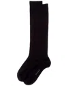 Falke Cotton Touch Knee-high Socks In Black
