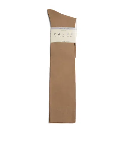 Falke Cotton Touch Knee-high Socks In Brown