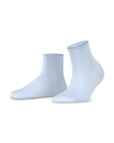 Falke Cotton Touch Short Socks In Light Blue