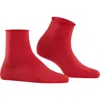 Falke Cotton Touch Short Socks In Red