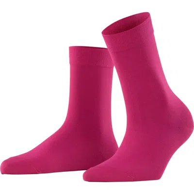 Falke Cotton Touch Socks In Berry