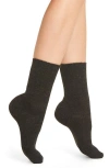 Falke Cozy Wool Blend Crew Socks In Anthra