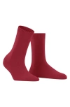 Falke Cosy Mid-calf Socks In Scarlet