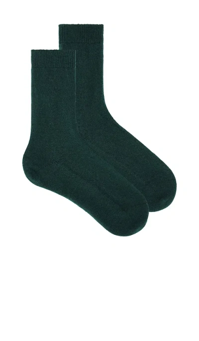 Falke Cozy Wool Sock In Dark Green