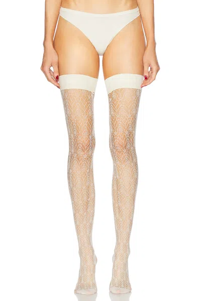 FALKE CREAM SWIRL STAY UP