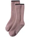 Falke Cuddle Pads X-mas Wool-blend Socks In Pink