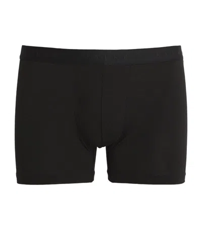 Falke 2 Pack Cotton Boxer Briefs In Black