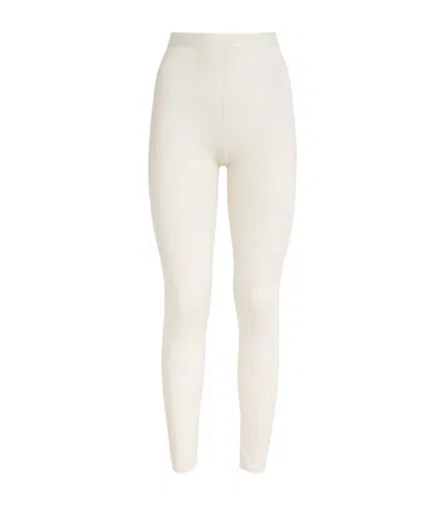 Falke Daily Climawool Tights In Ivory