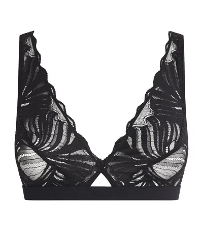 Falke Delicate Touch Triangle Bra In Black