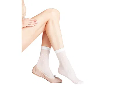 Falke Dot Anklet Women's Crew Cut Socks Shoes White: Eu 35-38 (us Women's 5-7.5)