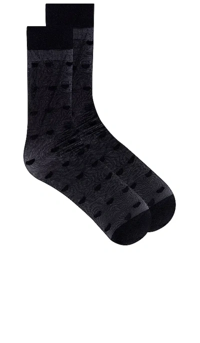 Falke Dot Sock In Black