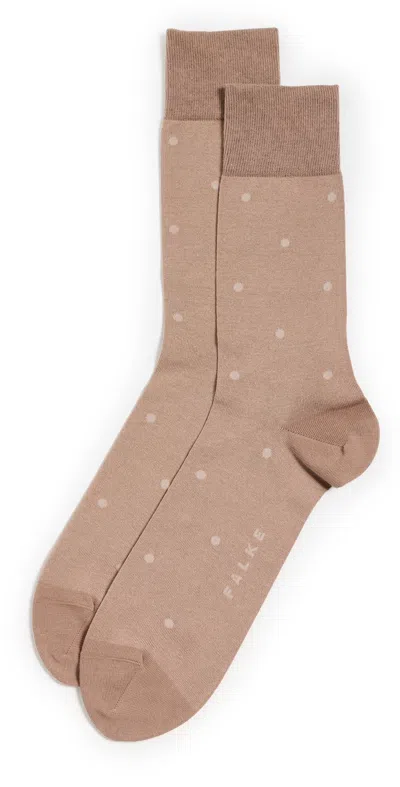 Falke Dot Socks Camel