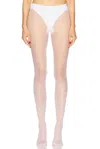 Falke Dot Tight In White