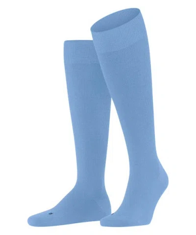 Falke Energizing Wool Compression Knee High Socks In Blue
