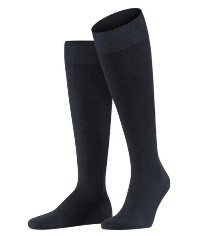 Falke Energizing Wool Compression Knee High Socks In Blue