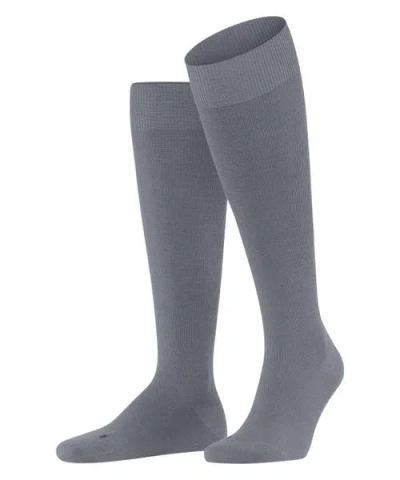 Falke Energizing Wool Compression Knee High Socks In Gray