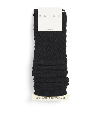 Falke Fable Estate Leg Warmers In Black