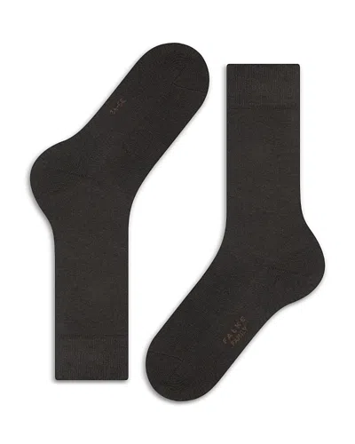 Falke Family Cotton Blend Socks In Dark Brown