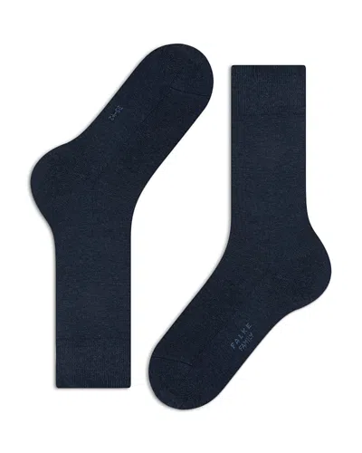 Falke Family Cotton Blend Socks In Navy Melange