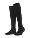 Falke Textured-band Knee Sock In Dark Navy