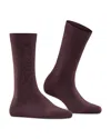 Falke Family Sustainable Cotton Blend Socks In Barolo